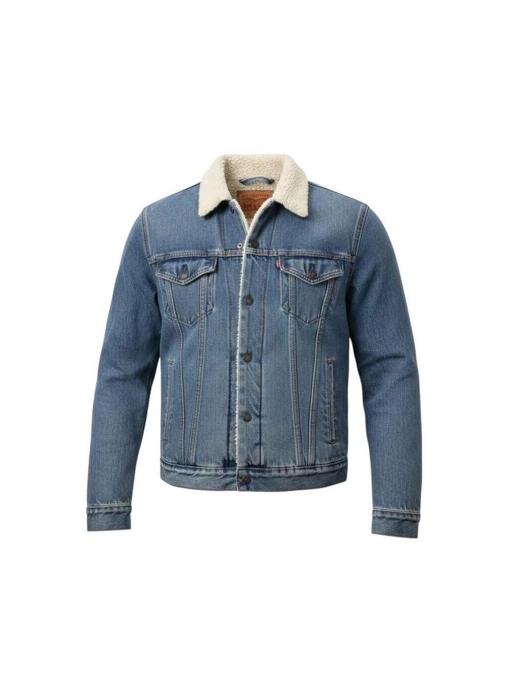 Levis Sherpa Lined Denim Trucker Jacket M